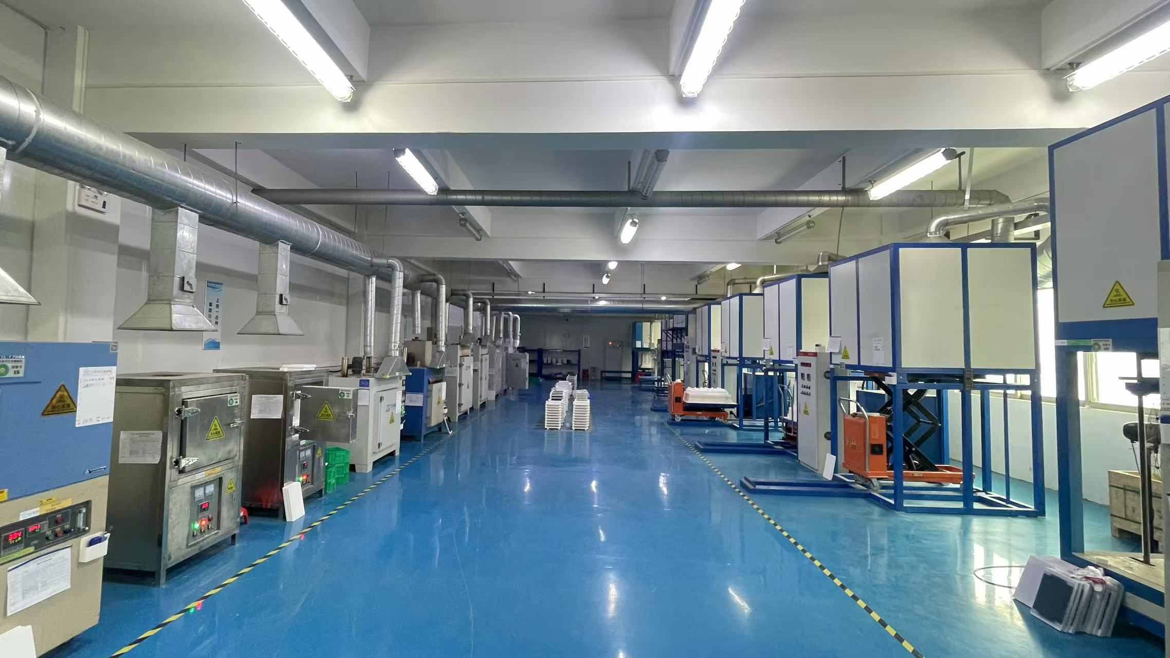 Proceso de fabricación de cerámica industrial